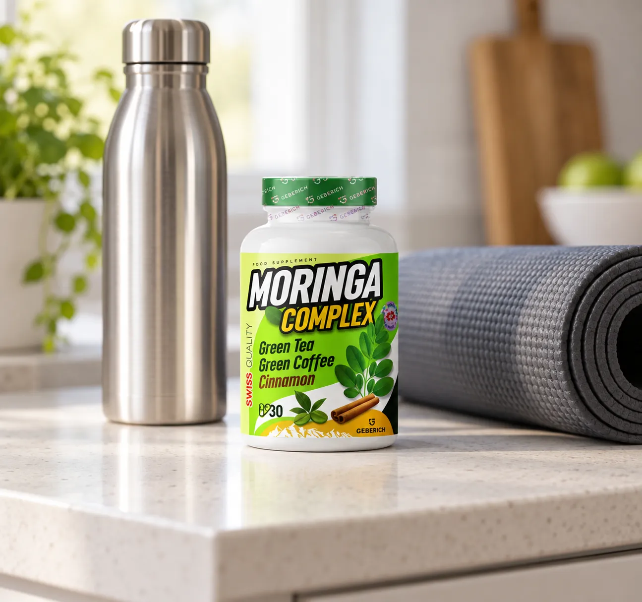 Moringa Complex — Verpackung im Alltag