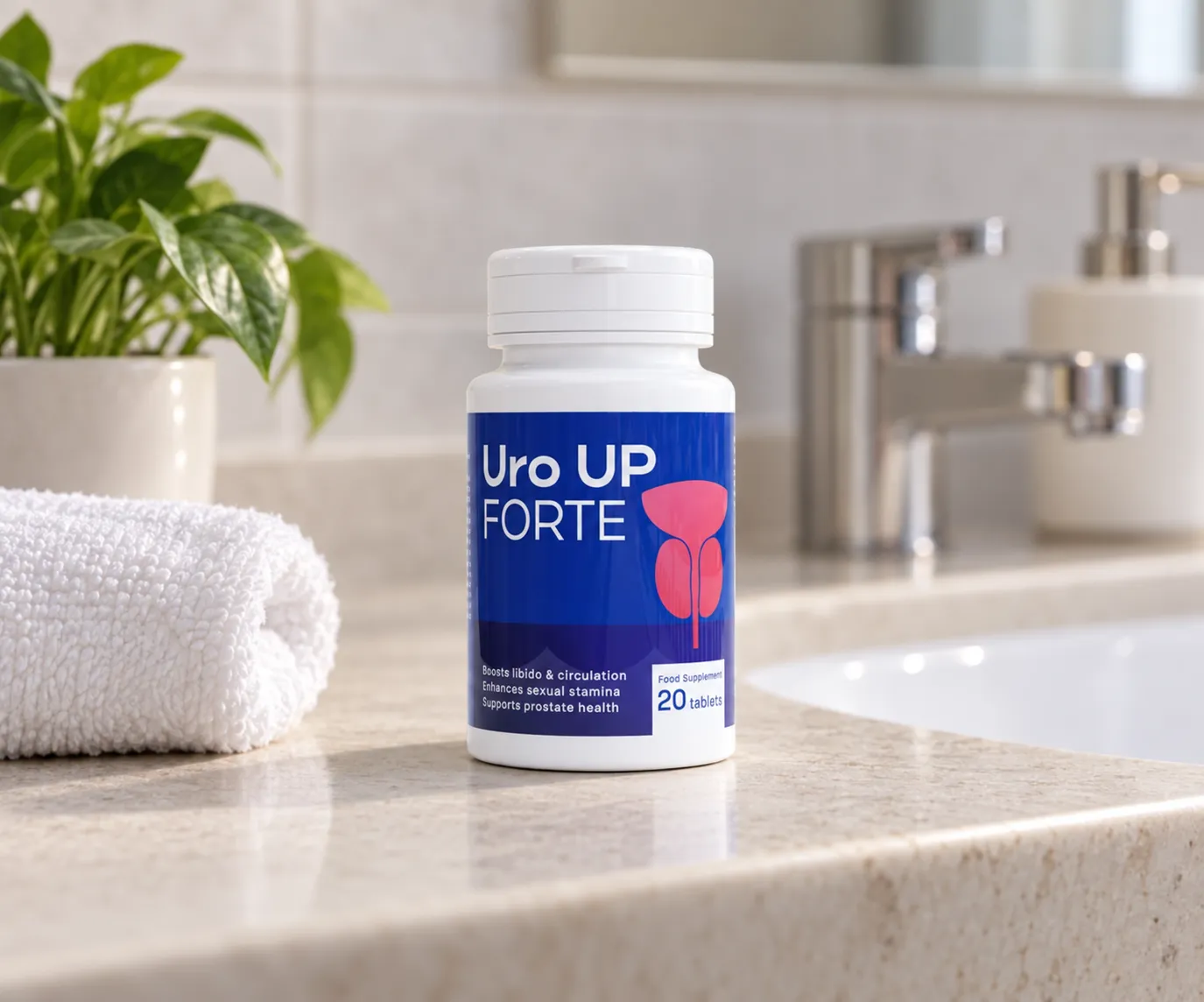 Uro UP Forte — Verpackung im Alltag